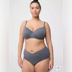 Torrid Curve Full Coverage lightly lined balconette bra heather gray 42C